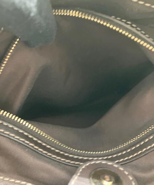 GUCCI（グッチ）GUCCI (グッチ) ハンドバッグ ブラック×ベージュの古着・服飾アイテム