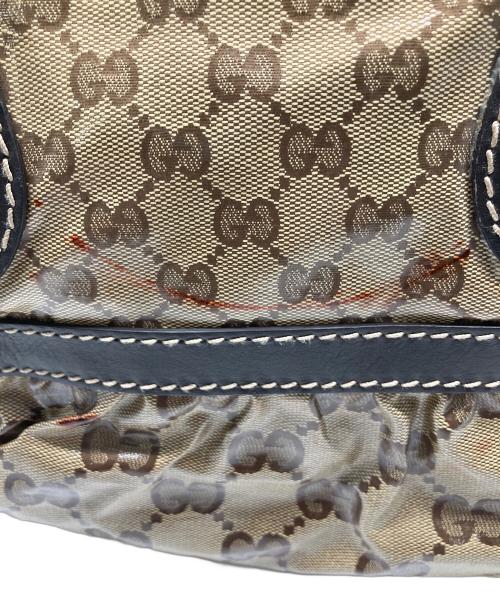 GUCCI（グッチ）GUCCI (グッチ) ハンドバッグ ブラック×ベージュの古着・服飾アイテム