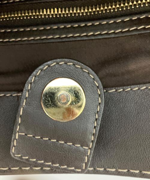 GUCCI（グッチ）GUCCI (グッチ) ハンドバッグ ブラック×ベージュの古着・服飾アイテム