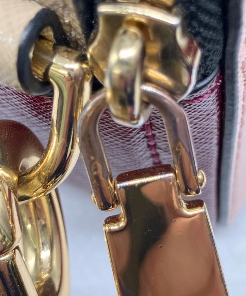 MARC JACOBS（マークジェイコブズ）MARC JACOBS (マークジェイコブズ) ショルダーバッグ ピンク×ベージュ×ボルドーの古着・服飾アイテム