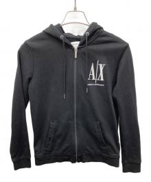ARMANI EXCHANGE（アルマーニ エクスチェンジ）の古着「パーカー」｜ブラック