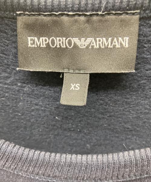 EMPORIO ARMANI（エンポリオ アルマーニ）EMPORIO ARMANI (エンポリオアルマーニ) スウェット ネイビー サイズ:XSの古着・服飾アイテム