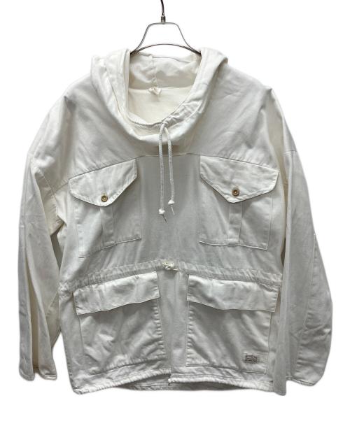 Canvas Co.（キャンバス）Canvas Co. (キャンバス) カーゴパーカー ホワイト サイズ:3の古着・服飾アイテム