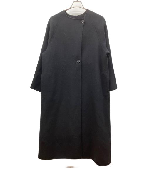 Spick and Span（スピック＆スパン）Spick and Span (スピック＆スパン) SUPER110S ダブルビーバーコート ブラック サイズ:36の古着・服飾アイテム