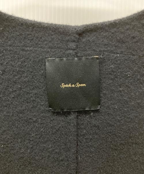 Spick and Span（スピック＆スパン）Spick and Span (スピック＆スパン) SUPER110S ダブルビーバーコート ブラック サイズ:36の古着・服飾アイテム
