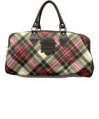 Vivienne Westwoodヴィヴィアンウエストウッド）の古着「ボストンバッグ」｜ピンク×ブラウン