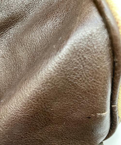 Vivienne Westwood（ヴィヴィアンウエストウッド）Vivienne Westwood (ヴィヴィアンウエストウッド) ボストンバッグ ピンク×ブラウンの古着・服飾アイテム