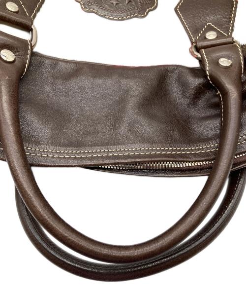 Vivienne Westwood（ヴィヴィアンウエストウッド）Vivienne Westwood (ヴィヴィアンウエストウッド) ボストンバッグ ピンク×ブラウンの古着・服飾アイテム