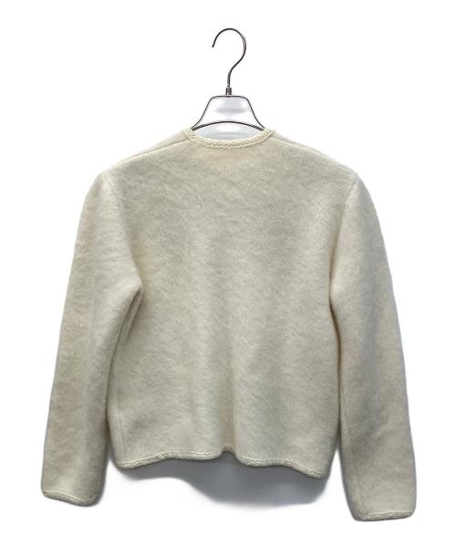 Mila Owen（ミラオーウェン）Mila Owen (ミラオーウェン) 厚手カーディガン ホワイト サイズ:Lの古着・服飾アイテム