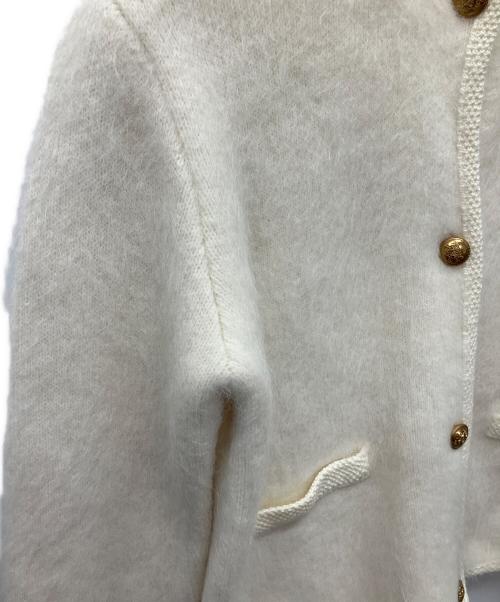 Mila Owen（ミラオーウェン）Mila Owen (ミラオーウェン) 厚手カーディガン ホワイト サイズ:Lの古着・服飾アイテム