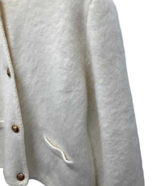 Mila Owen（ミラオーウェン）Mila Owen (ミラオーウェン) 厚手カーディガン ホワイト サイズ:Lの古着・服飾アイテム