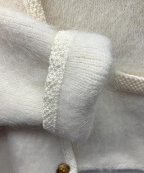 Mila Owen（ミラオーウェン）Mila Owen (ミラオーウェン) 厚手カーディガン ホワイト サイズ:Lの古着・服飾アイテム