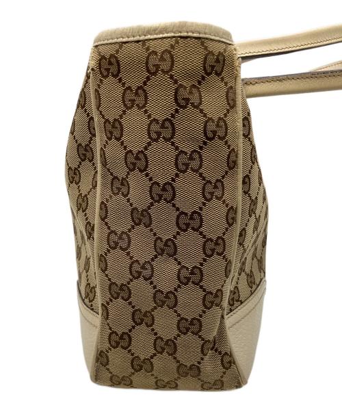 GUCCI（グッチ）GUCCI (グッチ) トートバッグ ベージュ×ホワイトの古着・服飾アイテム