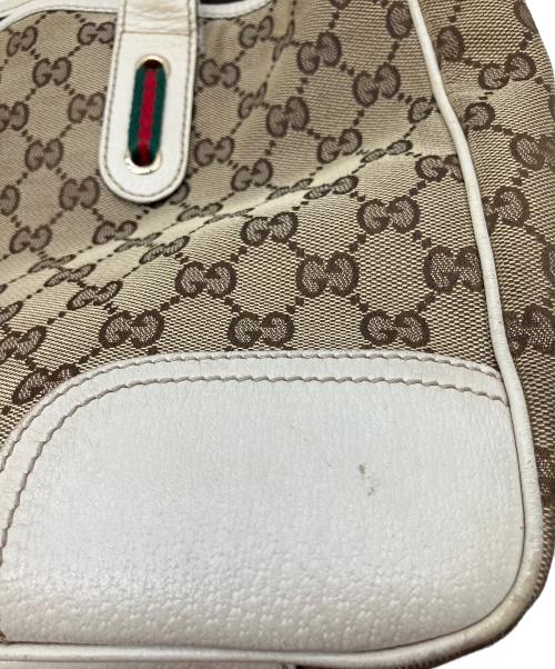 GUCCI（グッチ）GUCCI (グッチ) トートバッグ ベージュ×ホワイトの古着・服飾アイテム