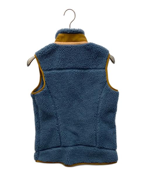 Patagonia（パタゴニア）Patagonia (パタゴニア) ボアベスト ブルー×ベージュ サイズ:Sの古着・服飾アイテム