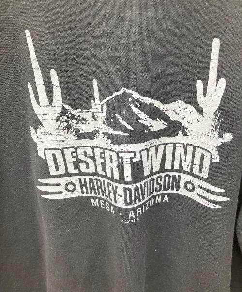 HARLEY-DAVIDSON（ハーレーダビッドソン）HARLEY-DAVIDSON (ハーレーダビッドソン) ジップパーカー ブラック サイズ:XLの古着・服飾アイテム