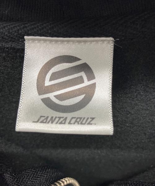 SANTA CRUZ（サンタクルーズ）SANTA CRUZ (サンタクルーズ) ジップパーカー ブラック サイズ:Lの古着・服飾アイテム