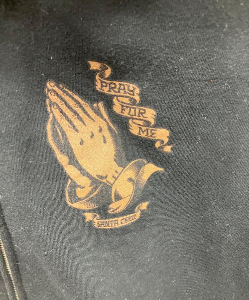 SANTA CRUZ（サンタクルーズ）SANTA CRUZ (サンタクルーズ) ジップパーカー ブラック サイズ:Lの古着・服飾アイテム