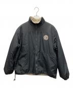 kutirクティール）の古着「リバーシブルナイロンボアブルゾン」｜ブラック