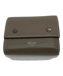CELINE（セリーヌ）の古着「3つ折り財布」｜ブラウン×イエロー