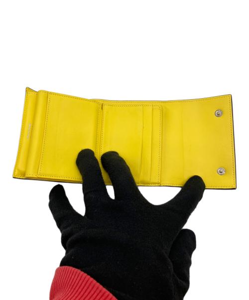 CELINE（セリーヌ）CELINE (セリーヌ) 3つ折り財布 ブラウン×イエローの古着・服飾アイテム