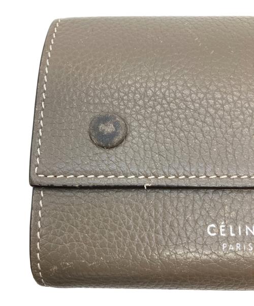 CELINE（セリーヌ）CELINE (セリーヌ) 3つ折り財布 ブラウン×イエローの古着・服飾アイテム