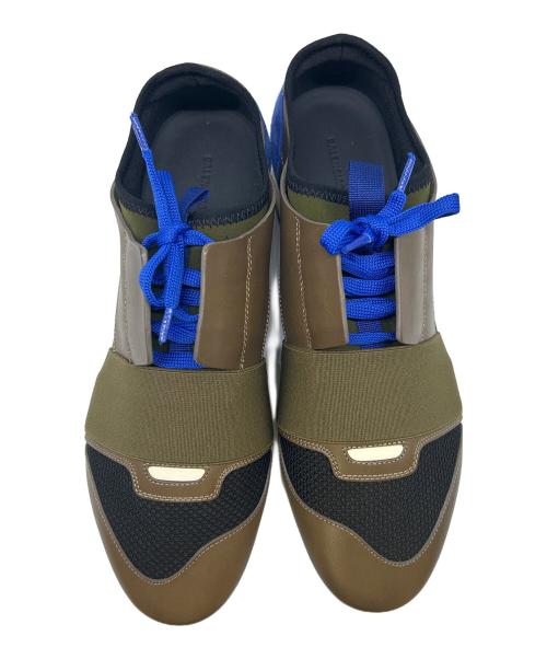 BALENCIAGA（バレンシアガ）BALENCIAGA (バレンシアガ) スニーカー カーキ×ブラウン サイズ:42の古着・服飾アイテム