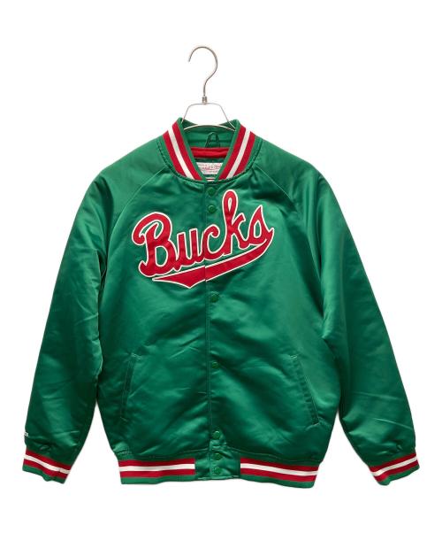 MITCHELL & NESS（ミッチェルアンドネス）MITCHELL & NESS (ミッチェルアンドネス) サテンジャケット グリーン サイズ:M　　　　　　　　の古着・服飾アイテム