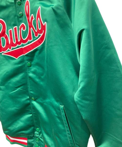 MITCHELL & NESS（ミッチェルアンドネス）MITCHELL & NESS (ミッチェルアンドネス) サテンジャケット グリーン サイズ:M　　　　　　　　の古着・服飾アイテム