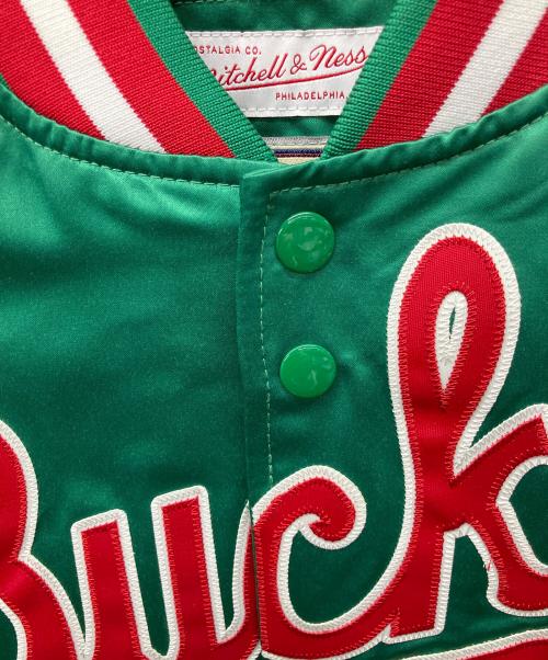 MITCHELL & NESS（ミッチェルアンドネス）MITCHELL & NESS (ミッチェルアンドネス) サテンジャケット グリーン サイズ:M　　　　　　　　の古着・服飾アイテム