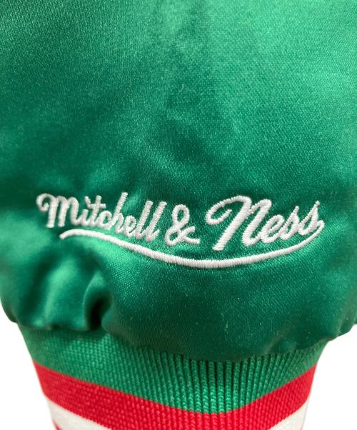 MITCHELL & NESS（ミッチェルアンドネス）MITCHELL & NESS (ミッチェルアンドネス) サテンジャケット グリーン サイズ:M　　　　　　　　の古着・服飾アイテム