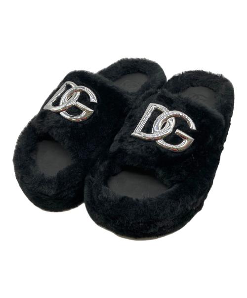 DOLCE & GABBANA（ドルチェ＆ガッバーナ）DOLCE & GABBANA (ドルチェ＆ガッバーナ) サンダル ブラック サイズ:26.5cmの古着・服飾アイテム