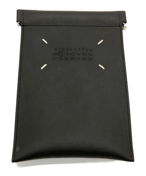 Maison Margiela（メゾンマルジェラ）Maison Margiela (メゾンマルジェラ) 携帯ポーチ ブラック×ホワイトの古着・服飾アイテム