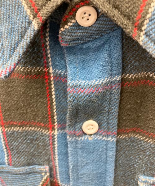 WAREHOUSE（ウエアハウス）WAREHOUSE (ウエアハウス) 長袖シャツ ライトブルー×ブラック サイズ:Sの古着・服飾アイテム