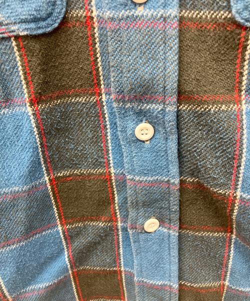 WAREHOUSE（ウエアハウス）WAREHOUSE (ウエアハウス) 長袖シャツ ライトブルー×ブラック サイズ:Sの古着・服飾アイテム