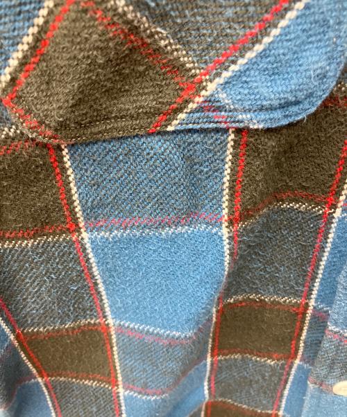 WAREHOUSE（ウエアハウス）WAREHOUSE (ウエアハウス) 長袖シャツ ライトブルー×ブラック サイズ:Sの古着・服飾アイテム