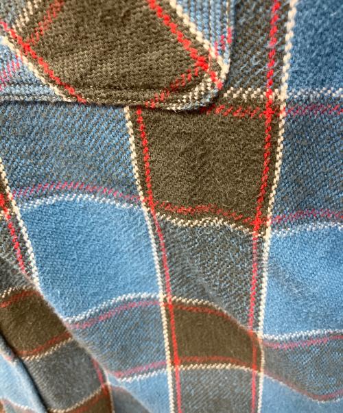 WAREHOUSE（ウエアハウス）WAREHOUSE (ウエアハウス) 長袖シャツ ライトブルー×ブラック サイズ:Sの古着・服飾アイテム