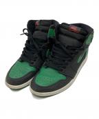 NIKEナイキ）の古着「ハイカットスニーカー」｜ブラック×グリーン