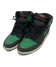 NIKE（ナイキ）の古着「ハイカットスニーカー」｜ブラック×グリーン