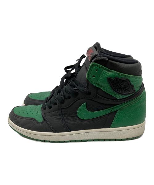 NIKE（ナイキ）NIKE (ナイキ) ハイカットスニーカー ブラック×グリーン サイズ:29cmの古着・服飾アイテム