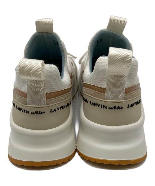 LANVIN（ランバン）LANVIN (ランバン) スニーカー ホワイト×ブラウン サイズ:24の古着・服飾アイテム