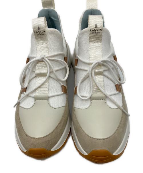 LANVIN（ランバン）LANVIN (ランバン) スニーカー ホワイト×ブラウン サイズ:24の古着・服飾アイテム