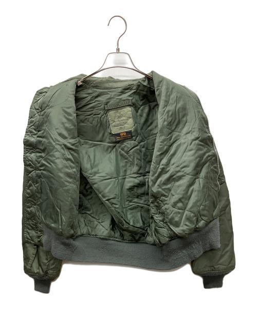 ALPHA（アルファ）ALPHA (アルファ) フライトジャケット グリーン サイズ:Mの古着・服飾アイテム