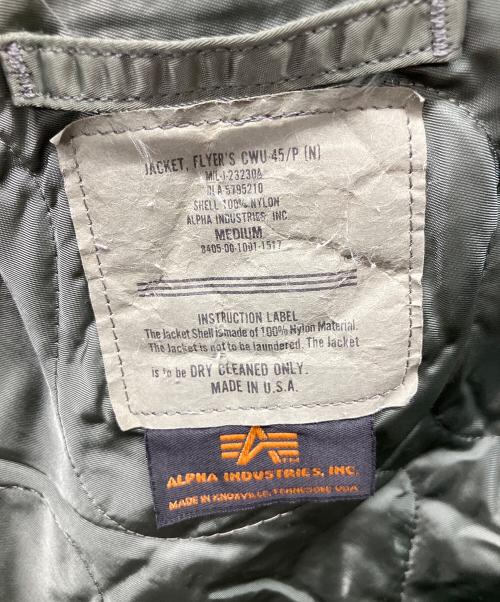 ALPHA（アルファ）ALPHA (アルファ) フライトジャケット グリーン サイズ:Mの古着・服飾アイテム
