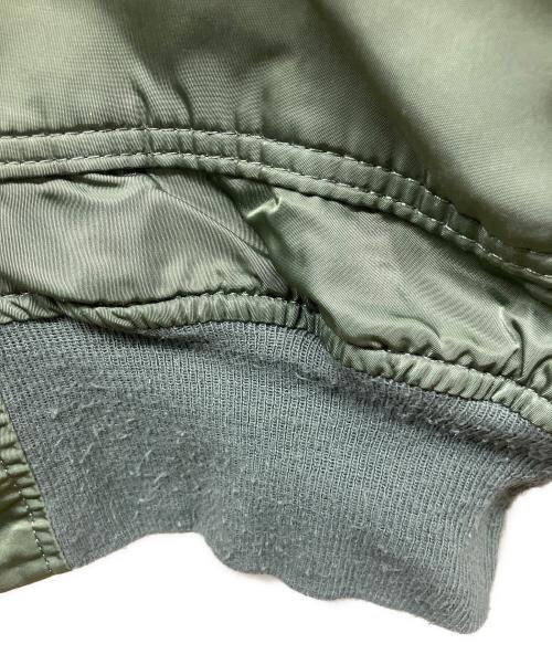 ALPHA（アルファ）ALPHA (アルファ) フライトジャケット グリーン サイズ:Mの古着・服飾アイテム