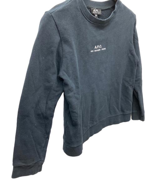 A.P.C.（アーペーセー）A.P.C. (アーペーセー) クルーネックスウェット ブラック サイズ:Sの古着・服飾アイテム