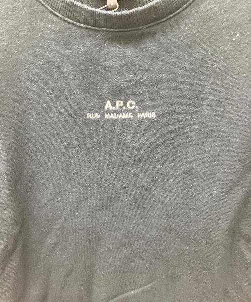 A.P.C.（アーペーセー）A.P.C. (アーペーセー) クルーネックスウェット ブラック サイズ:Sの古着・服飾アイテム
