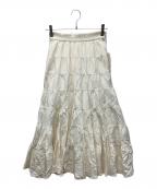 CADUNEカデュネ）の古着「プリーツスカート」｜ホワイト