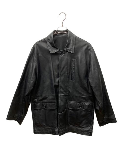 JAZEQUEL（-）JAZEQUEL (-) レザージャケット ブラック サイズ:Mの古着・服飾アイテム