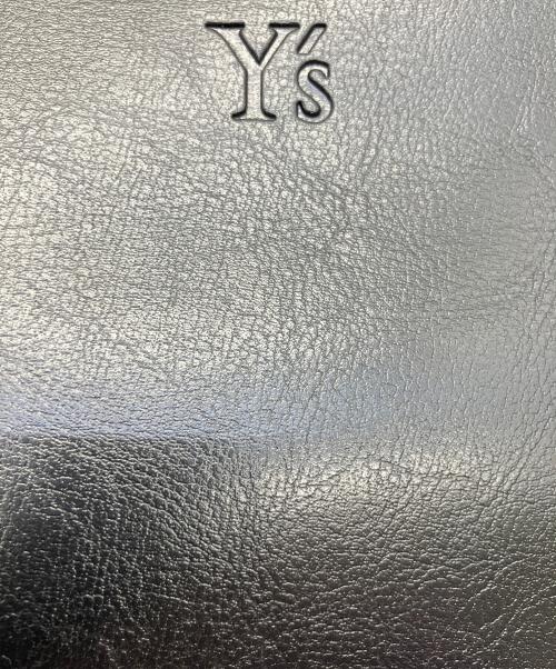 Y's（ワイズ）Y's (ワイズ) キャンパスレザートートバッグ ブラックの古着・服飾アイテム